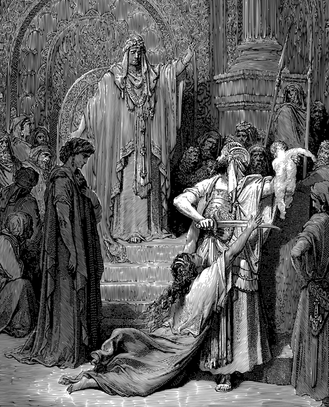 Grabado en blanco y negro que muestra a un rey coronado en su trono con un consejero a su lado; ¿Qué enseña la Biblia sobre el sabio rey Salomón?